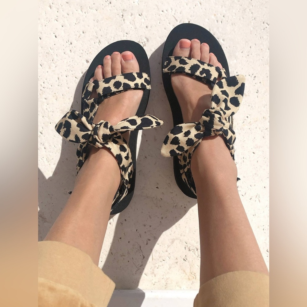 Loeffler Randall Maisie Leopard Sandals